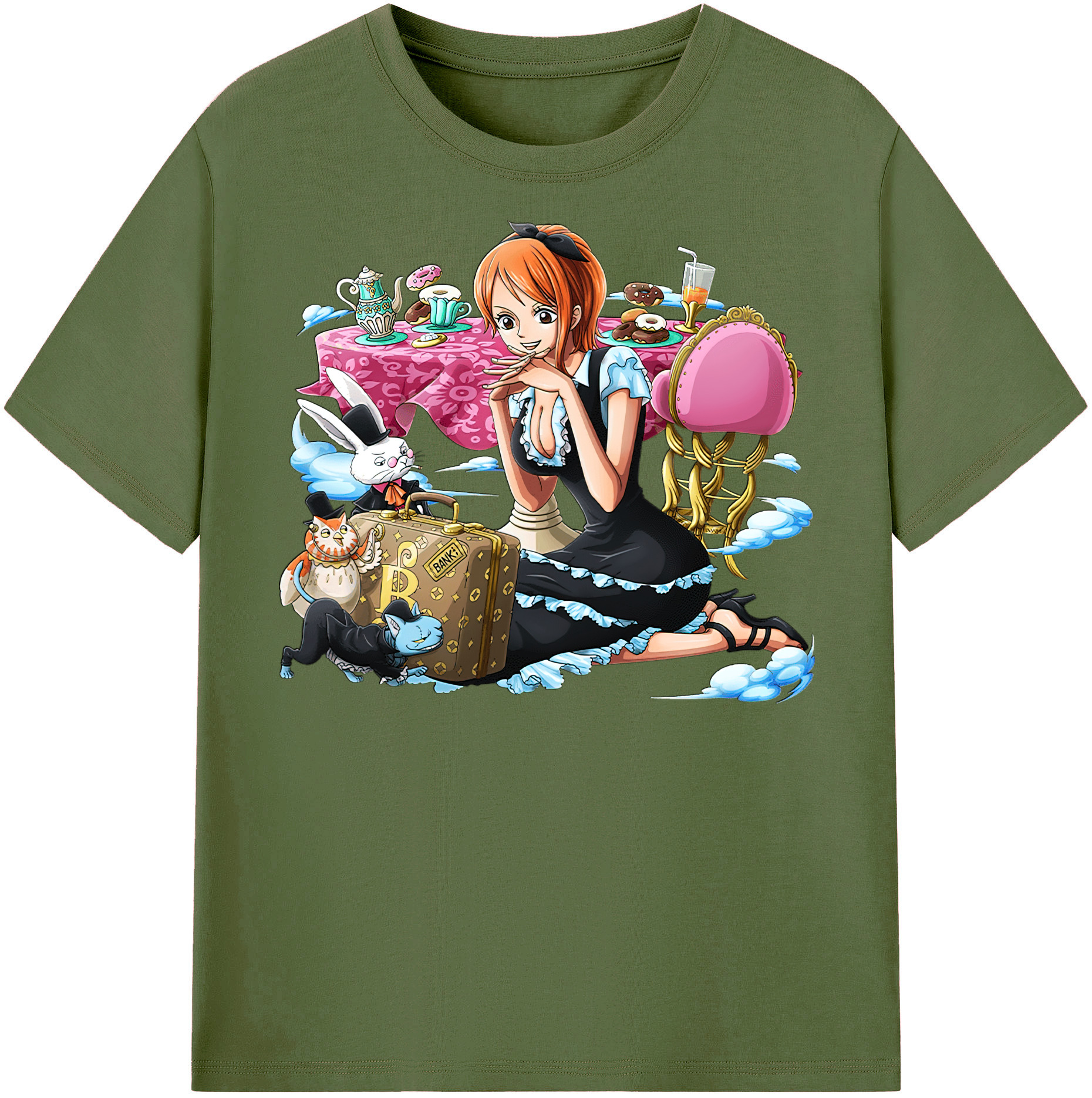 ワンピース ナミ ONE PIECE Nami 綿100％半袖Tシャツ（フロントプリント）